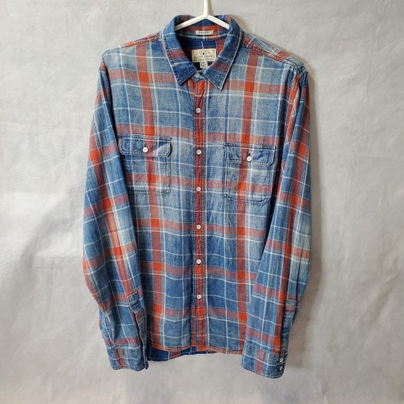Lucky Brand Other - lucky brand classic fit flannel button up shirt m